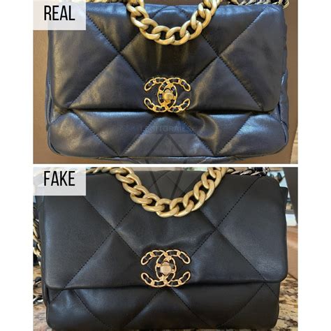 chanel 19 bag fake vs real|how to identify chanel bags.